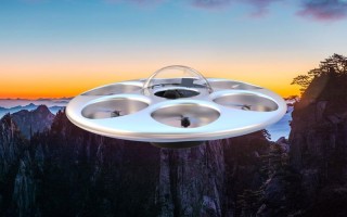 天空中还有哪些高科技的东西 全球首款飞碟型电动载人飞行器云南首飞，夜空上演科技“飞碟秀”